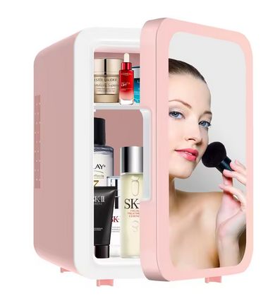 Multi-Purpose Mini Mirror Fridge (for home, salon or vehicle)