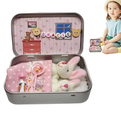 Snuggly Easter Bunny in a Tin