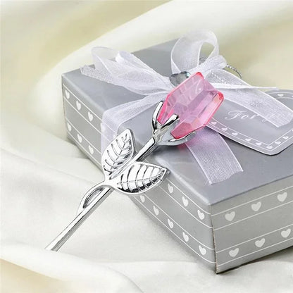 Crystal Enchanted Rose inside Classic Gift Box - Mothers Day, Birthday, Graduation, Anniversary