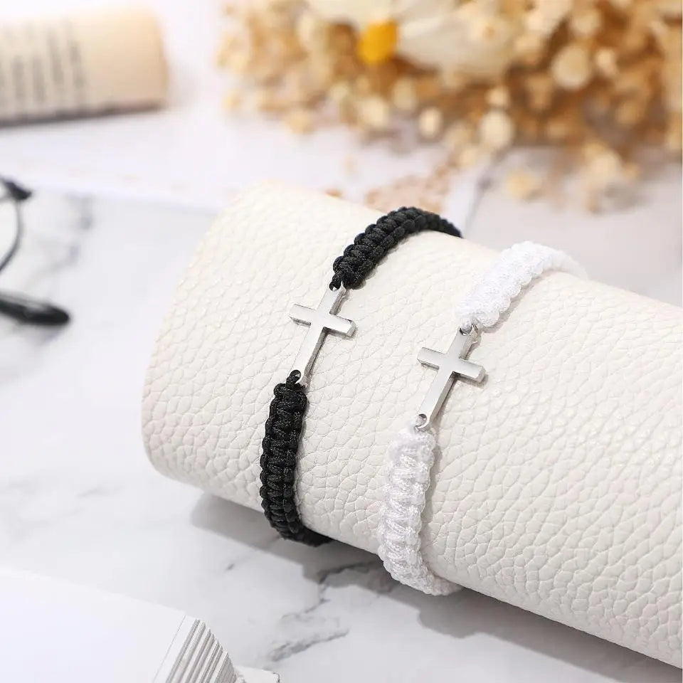 Elegant Cross Rope Bracelets