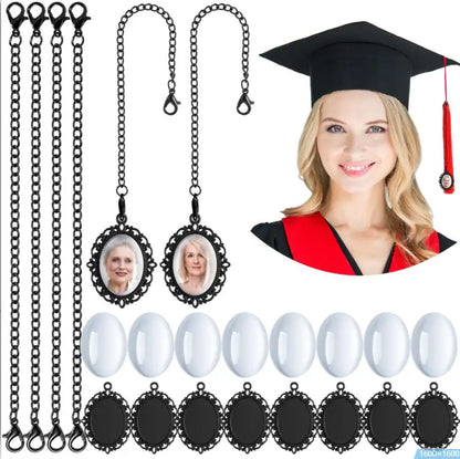 Memory Maker Graduation Cap Tassel Pendant Set