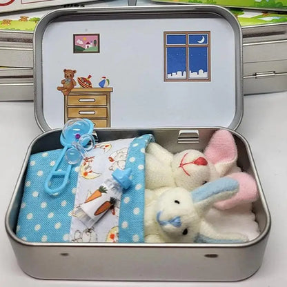 Snuggly Easter Bunny in a Tin