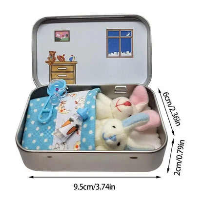 Snuggly Easter Bunny in a Tin